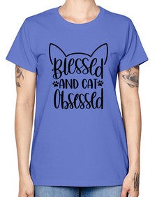 Blessed And Cat Obsessed Style 79# - cats -  Missy T-Shirt
