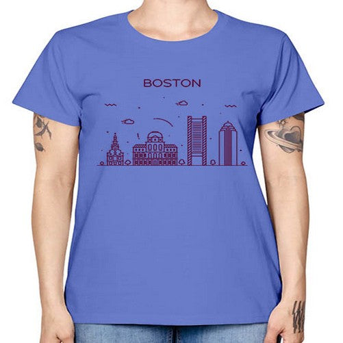 Boston 478# - cities -  Missy T-Shirt