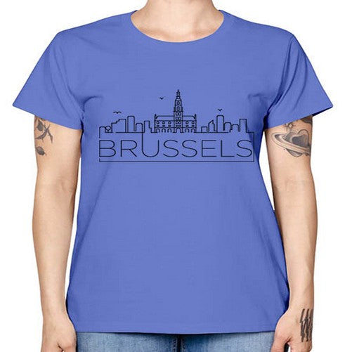 Brussels Minimal Skyline 505# - cities -  Missy T-Shirt