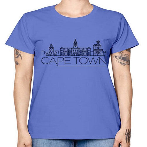 Cape Town Minimal Skyline 546# - cities -  Missy T-Shirt