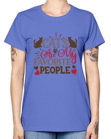 Cats Are My Favorite People Style 8# - cats -  Missy T-Shirt