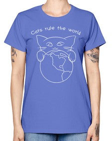 Cats Rule the World - cats -  Missy T-Shirt