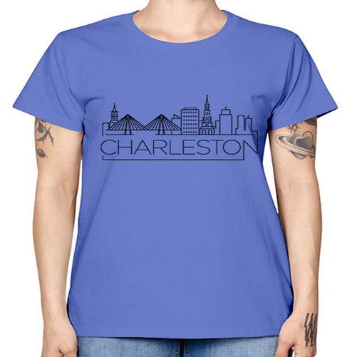 Charleston Minimal Skyline 556# - cities -  Missy T-Shirt