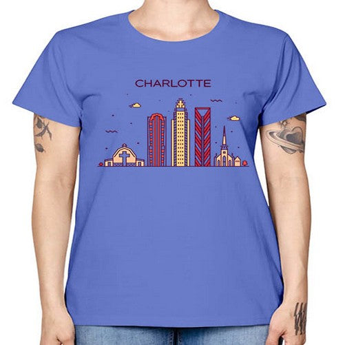CharlotteNC 560# - cities -  Missy T-Shirt