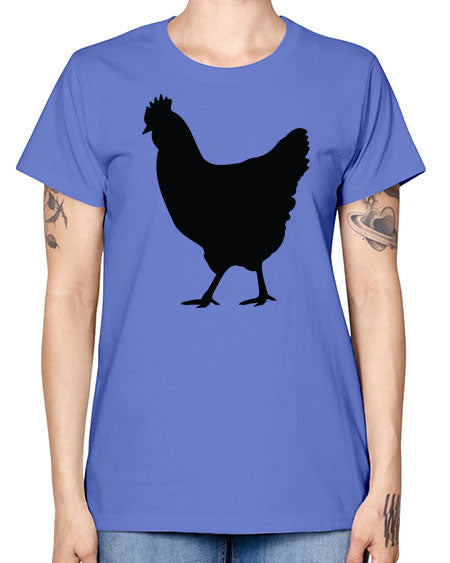 Chicken Silhouette 3# - chicken -  Missy T-Shirt