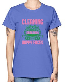 Cleaning spaces creating happy faces Style 93# - cleaner -  Missy T-Shirt