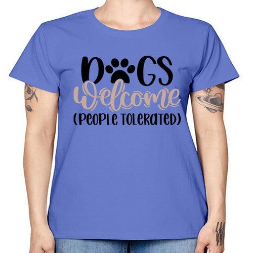 Dogs Welcome Style 21# - dogs -  Missy T-Shirt