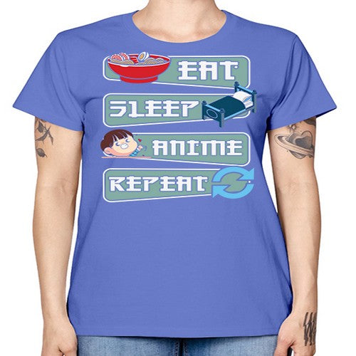 Eat Sleep Anime Repeat Anime Manga 227# - anime -  Missy T-Shirt