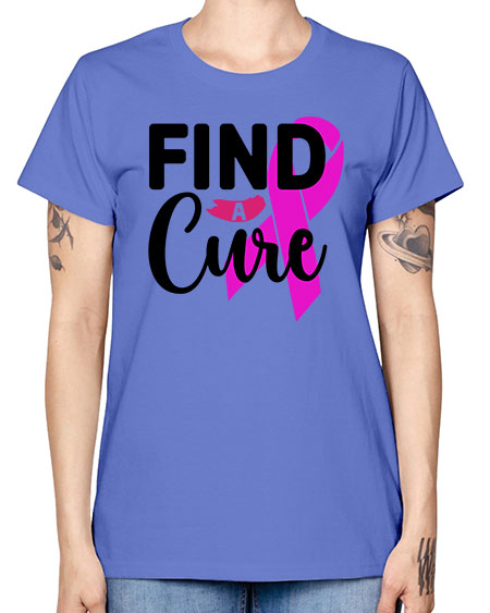Find a Cure 26# - breast cancer -  Missy T-Shirt