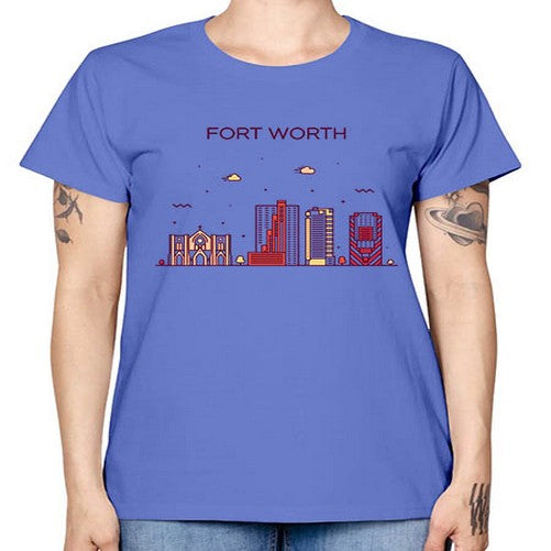 FortWorth 740# - cities -  Missy T-Shirt