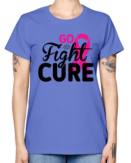 Go Fight Cure 23# - breast cancer -  Missy T-Shirt