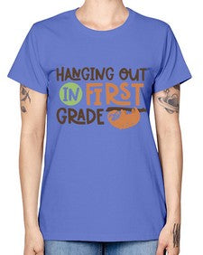 Hanging Out in First 233# - first grade -  Missy T-Shirt