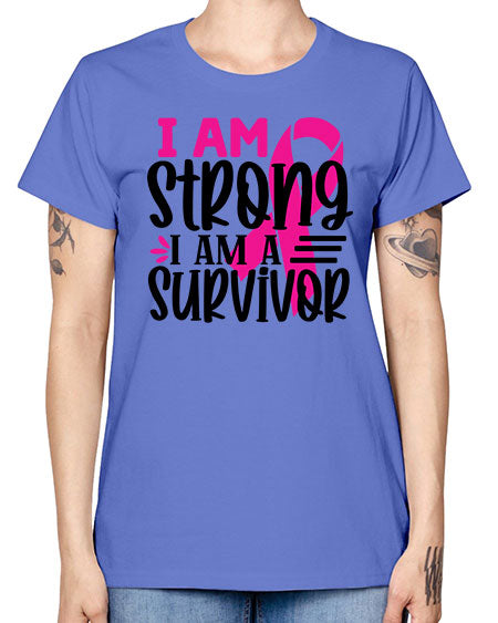 I Am Strong I Am a Survivor 19# - breast cancer -  Missy T-Shirt