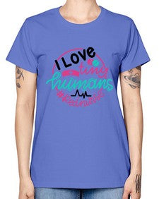 I Love Tiny Humans Red Nurse Style Style 903# - nurse -  Missy T-Shirt