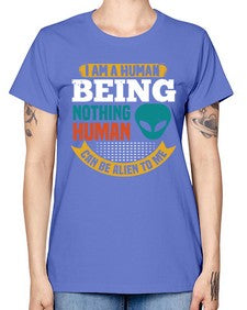 I am a human being nothing is alien to me 7# - ufo -  Missy T-Shirt