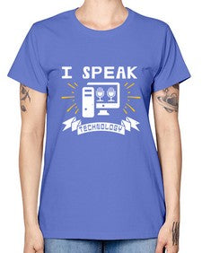 I speak technology 37# - computer -  Missy T-Shirt