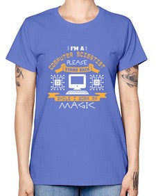 Im a computer scientist please stand back 34# - computer -  Missy T-Shirt