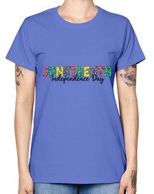 Juneteenth Independence Day 37# - black juneteenth -  Missy T-Shirt