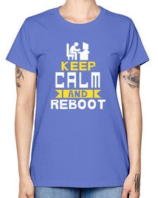 Keep Calm and reboot 27# - computer -  Missy T-Shirt