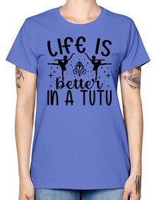 Life is better in a tutu 156# - ballet -  Missy T-Shirt