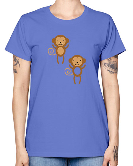 Little_monkeys_MF_5814 - monkey -  Missy T-Shirt