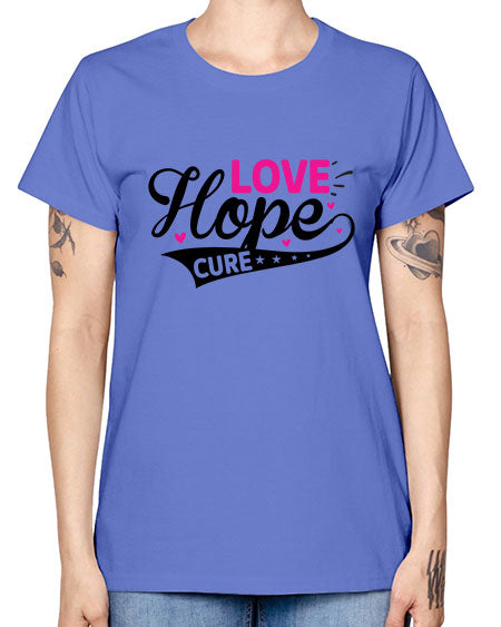 Love Hope Cure 14# - breast cancer -  Missy T-Shirt
