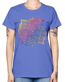 Mandala Wisdom Rainbow Glitter 764# - mandala -  Missy T-Shirt