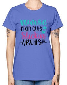 Nurse Fixin Cuts Stickin Style Style 1153# - nurse -  Missy T-Shirt