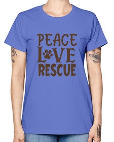 Peace Love Rescue Style 23# - cats -  Missy T-Shirt
