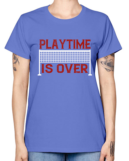 Playtime is over 1932# - badminton -  Missy T-Shirt