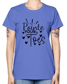 Pointe your toes 178# - ballet -  Missy T-Shirt