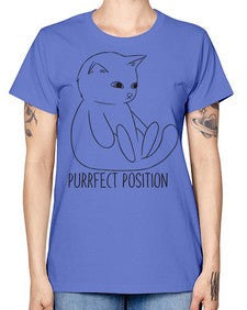 Purrfect Position - cats -  Missy T-Shirt