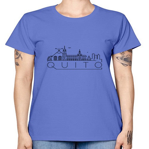 Quito Minimal Skyline 1700# - cities -  Missy T-Shirt