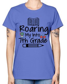 Roaring My Into seventh Grade 763# - seventh grade -  Missy T-Shirt