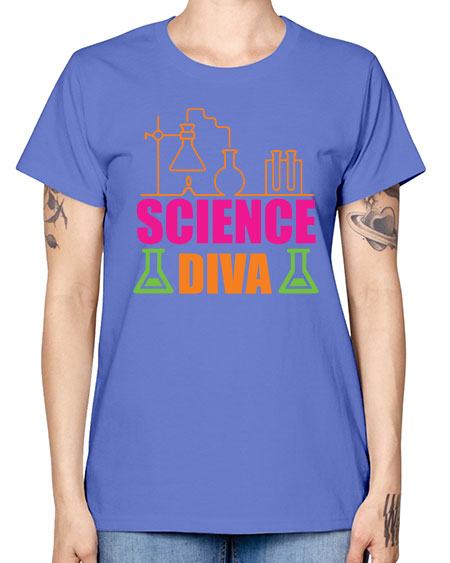 Science Diva 127# - general science -  Missy T-Shirt