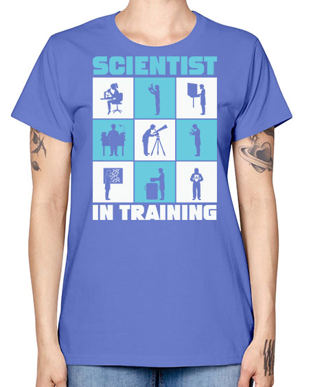 ScientistInTrainingScienceScientistSkinite Scientist Skinite 40# - general science -  Missy T-Shirt