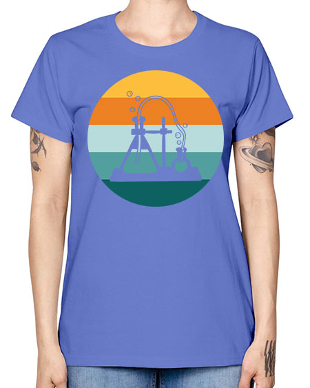 ScientistRetroSunsetScientistSkinite Scientist Skinite 39# - general science -  Missy T-Shirt