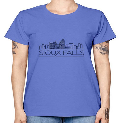 Sioux Falls Minimal Skyline 1849# - cities -  Missy T-Shirt