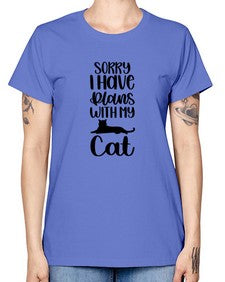 Sorry I Have Plans Style 105# - cats -  Missy T-Shirt