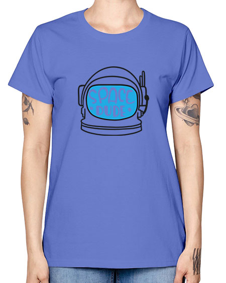 Spacedude 12# - space -  Missy T-Shirt