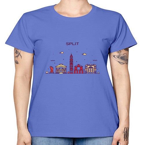 Split 1877# - cities -  Missy T-Shirt