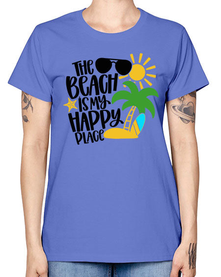 The Beach Is My Happy Place Style 12# - summer -  Missy T-Shirt