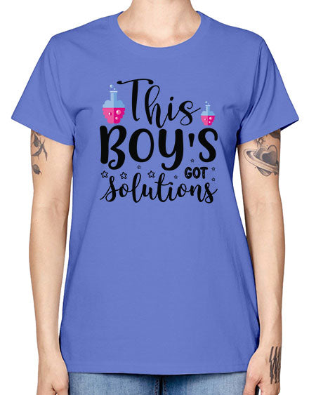 This Boy s Got Solutions 20# - general science -  Missy T-Shirt