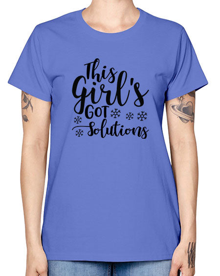 This Girl s Got Solutions 17# - general science -  Missy T-Shirt