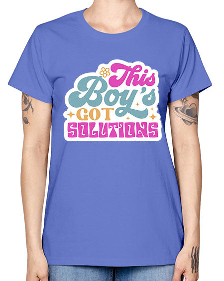 This boys got solutions 19# - general science -  Missy T-Shirt