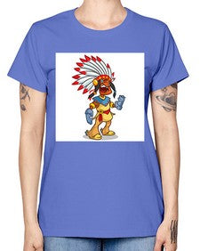 Thnksgvngindian 254# - cartoon general -  Missy T-Shirt