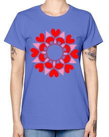 ValentineMandalaOPT 1194# - mandala -  Missy T-Shirt