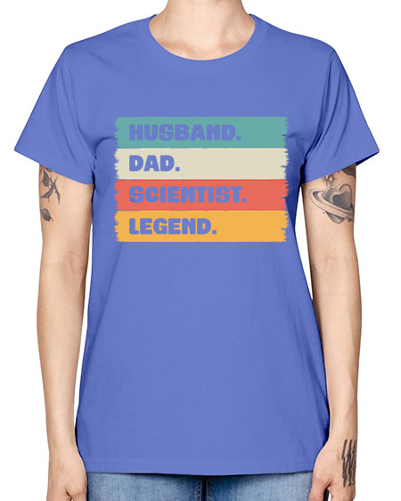 VintageHusbandDadScientistLegendScientistSkinite Scientist Skinite 14# - general science -  Missy T-Shirt