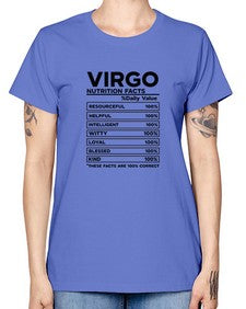 Virgo Nutrition Facts 530# - virgo -  Missy T-Shirt
