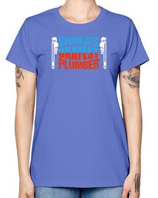 Worlds okayest plumber1665# - plumber -  Missy T-Shirt
